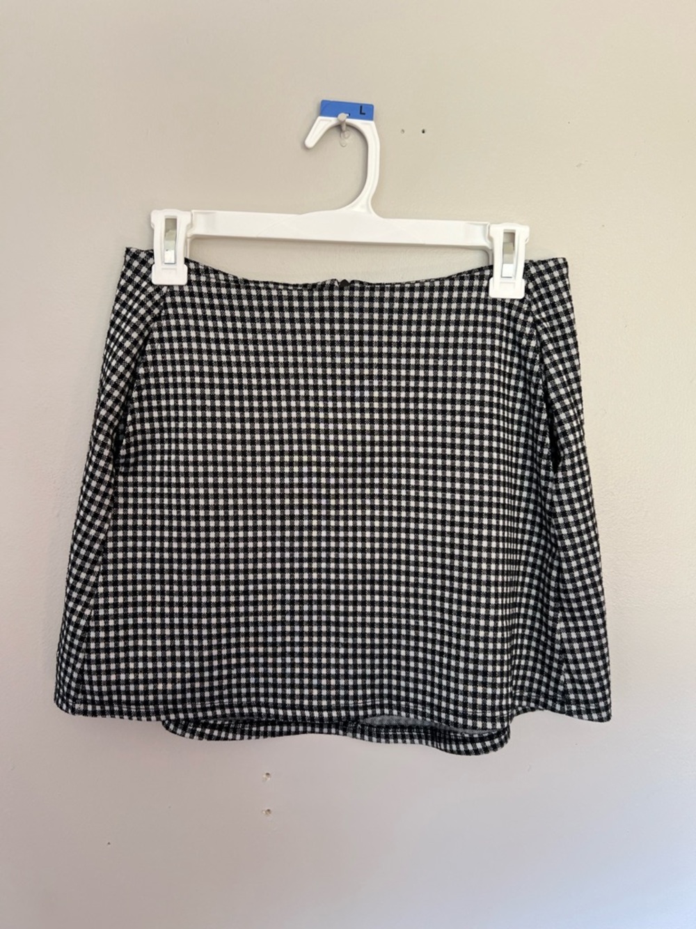 Altar’d State Black & White Gingham Mini Skirt